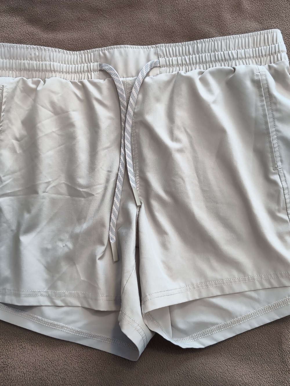 Pacific Trail Cream Women's Stretch Drawstring Shorts Large